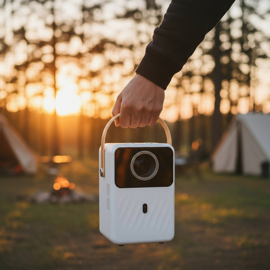 Vidéoprojecteur FHD 1080P Extérieur Batterie WiFi 5G Bluetooth Autofocus
