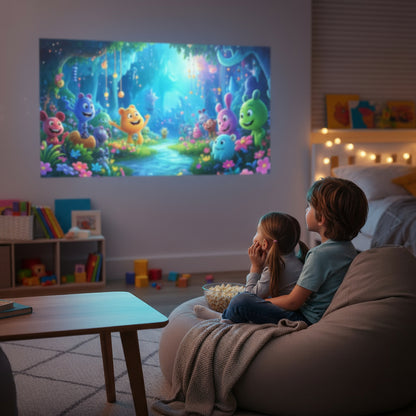 Vidéoprojecteur 4K Full HD Android WiFi6 Autofocus 650ANSI 360° Portable