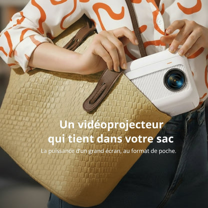 Vidéoprojecteur 4K WiFi6 Android Bluetooth 5.2 20000 Lumens Mini Portable