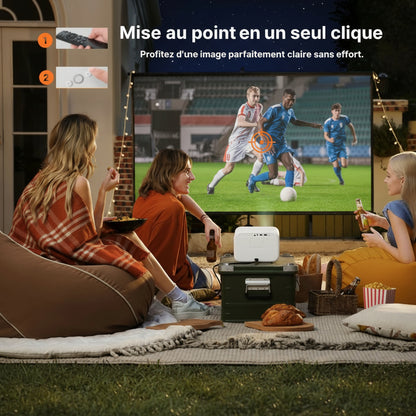 Vidéoprojecteur 4K WiFi6 Android Bluetooth 5.2 20000 Lumens Mini Portable